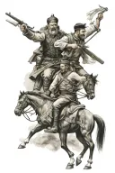 Ukrainian Cossacks tattoo design idea