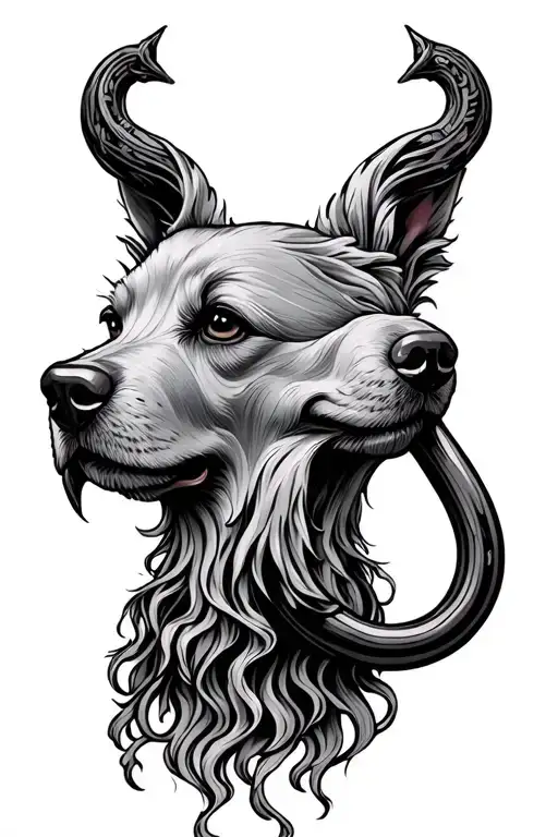 Sheppard hook tattoo design idea