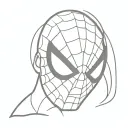 spiderman mask tattoo design idea