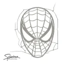 spiderman mask tattoo design idea