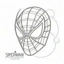 spiderman mask tattoo design idea