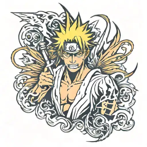 bleach anime tattoo design idea