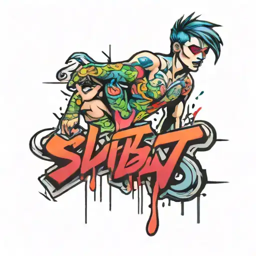 Slut boy tattoo design idea