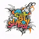 Slut boy tattoo design idea