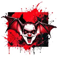 vampire bat tattoo design idea