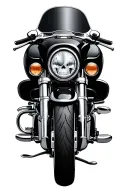 Harley Davidson street glide king tour pack hidden in contours tattoo design idea