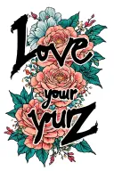 "love yourz" love yourz song by j cole tattoo design idea