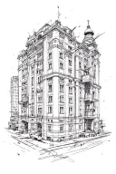 soviet architecture style tattoo tattoo design idea