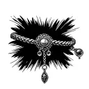 Ankle Charm Bracelet tattoo design idea