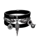 Ankle Charm Bracelet tattoo design idea