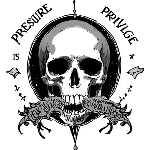 Pressure is a Privilege tattoo design idea