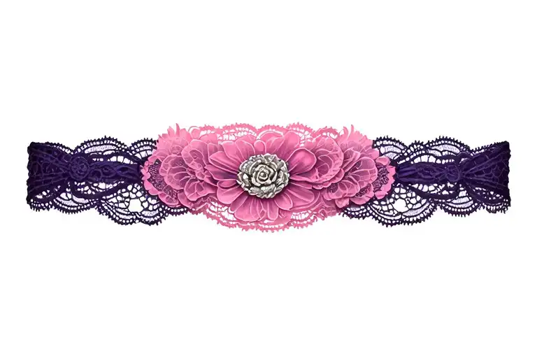 "garter" "lace" "danty" "loose" tattoo design idea