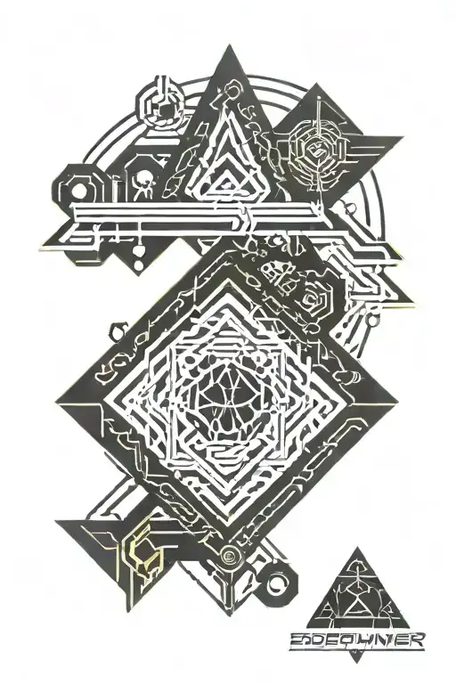 edgerunner logo tattoo design idea