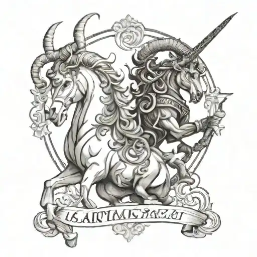 Capricorn Aries Sagittarius Libra tattoo design idea