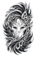neotribal style tattoo design idea