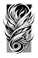 neotribal style tattoo design idea