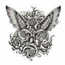 gemini tattoo design idea