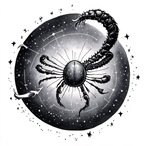 Cancer Constellation tattoo design idea