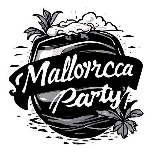 "Mallorca" Bier sonne strand party tattoo design idea