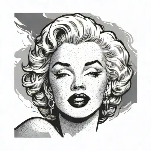 Marilyn tattoo design idea