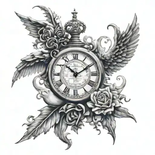 time , religion, leadership , philosophy tattoo design idea