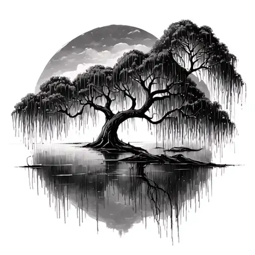 457+ Weeping Willow Tree Tattoo Ideas - BlackInk AI