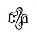 C d and A initials tattoo design idea