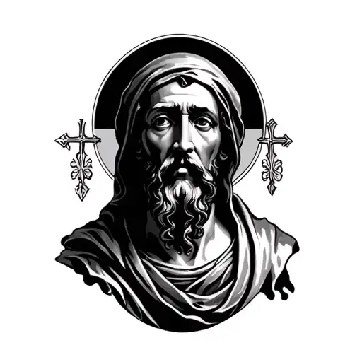 Saint Anthony tattoo design idea