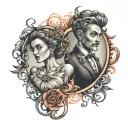 marriage date tattoo design idea