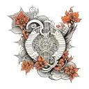 Korean tattoo design idea