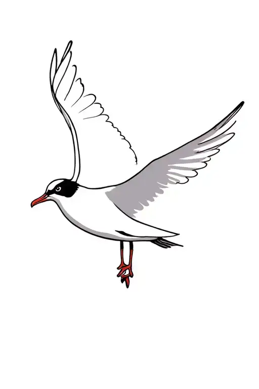 gull tattoo design idea