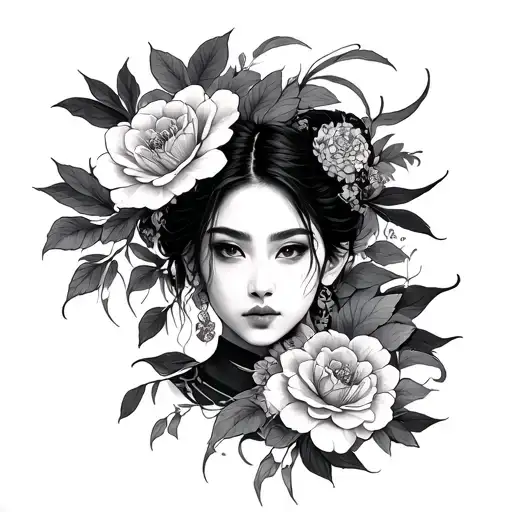 Korean tattoo design idea