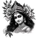 laxmi tattoo design idea