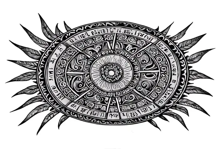 maya calendar may tattoo design idea