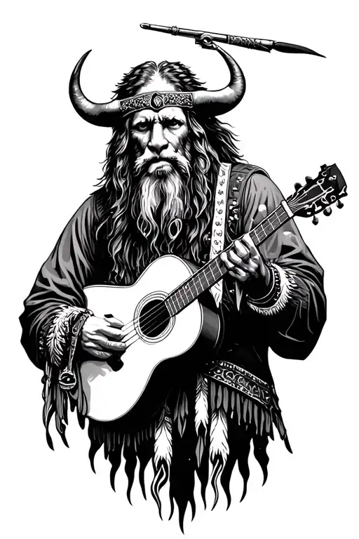 highwayman the white buffalo music tattoo design idea