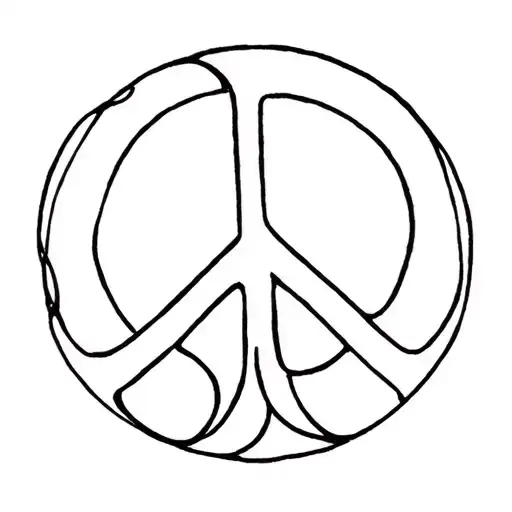 peace and tranquility tattoo design idea