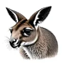 Kangaroo tattoo design idea