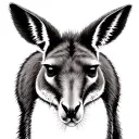 Kangaroo tattoo design idea