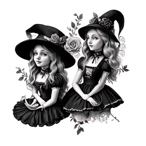 Dark Alice In Wonderland tattoo design idea