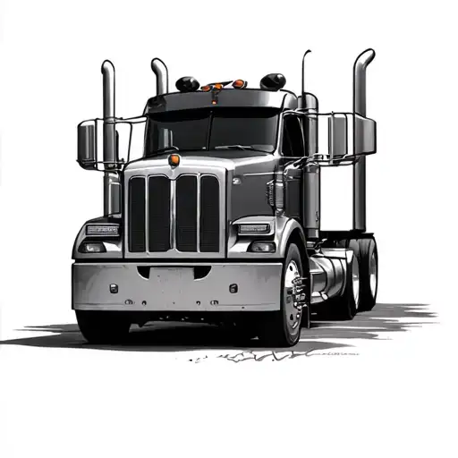Peterbilt tattoo design idea