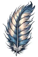 Feather tattoo design idea