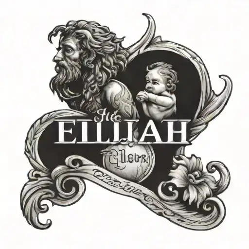 the name Elijah with his baby fo  and the date 9/10/20 on my forearm and the background stonewall  tattoo design idea