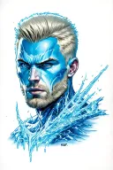 Iceman marvel comics tattoo design idea