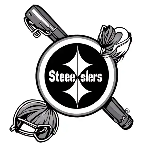 Pittsburgh steelers anime girl tattoo design idea
