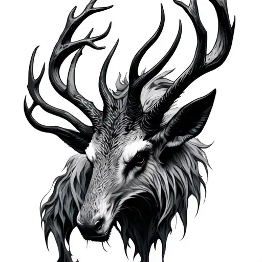 wendigo tattoo design idea