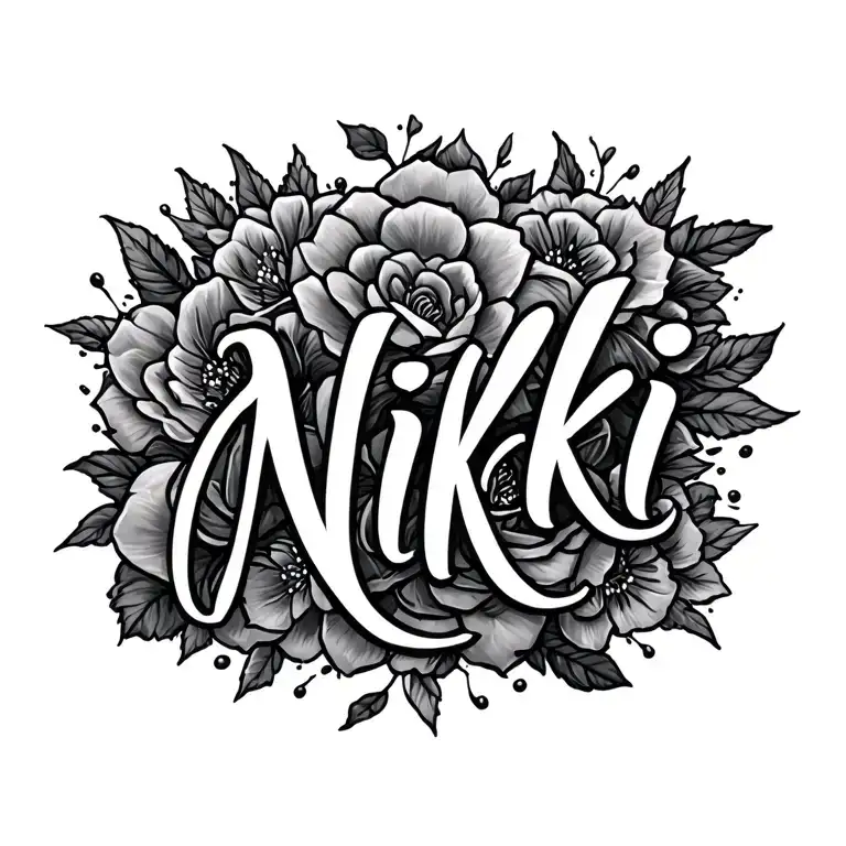 The name " Nikki " tattoo design idea