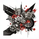 blessed written tattoo design idea