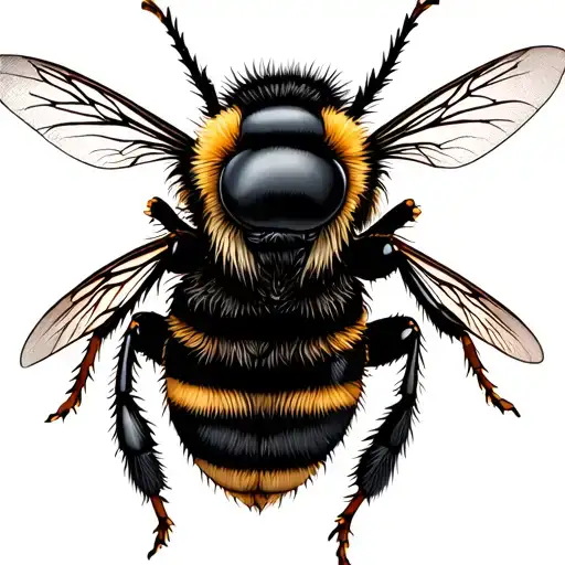 bumble bee tattoo design idea