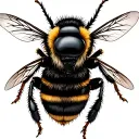 bumble bee tattoo design idea