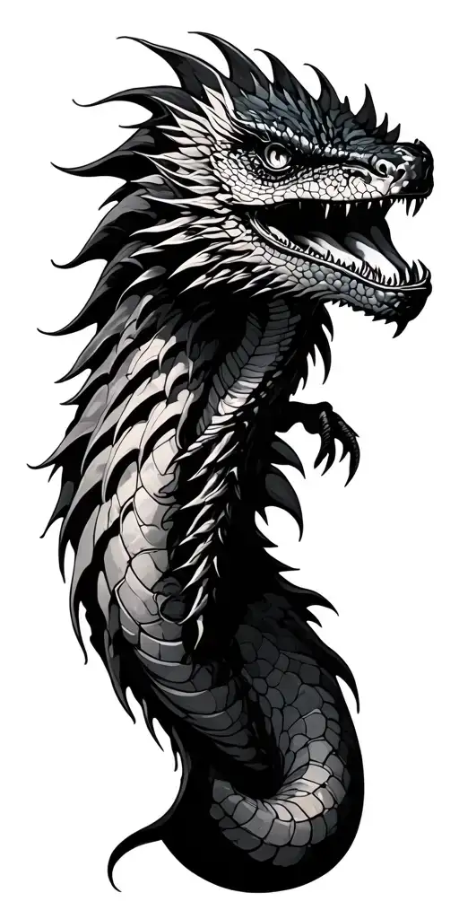 basilisk tattoo design idea